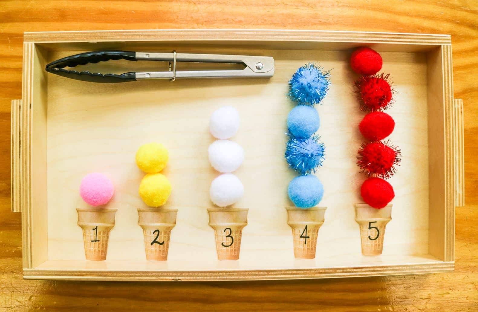 Summer Mathematics Ice Cream Tray - Montessori Academy