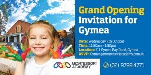 Gymea Grand Opening Invitation