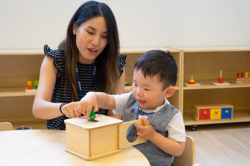 Montessori Infant Program Imbucare Box Disc