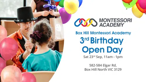 Box Hill Montessori Academy 3rd Birthday Open Day