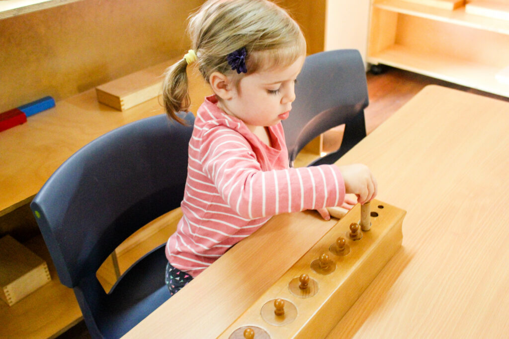 Material Spotlight: Montessori Knobbed Cylinders