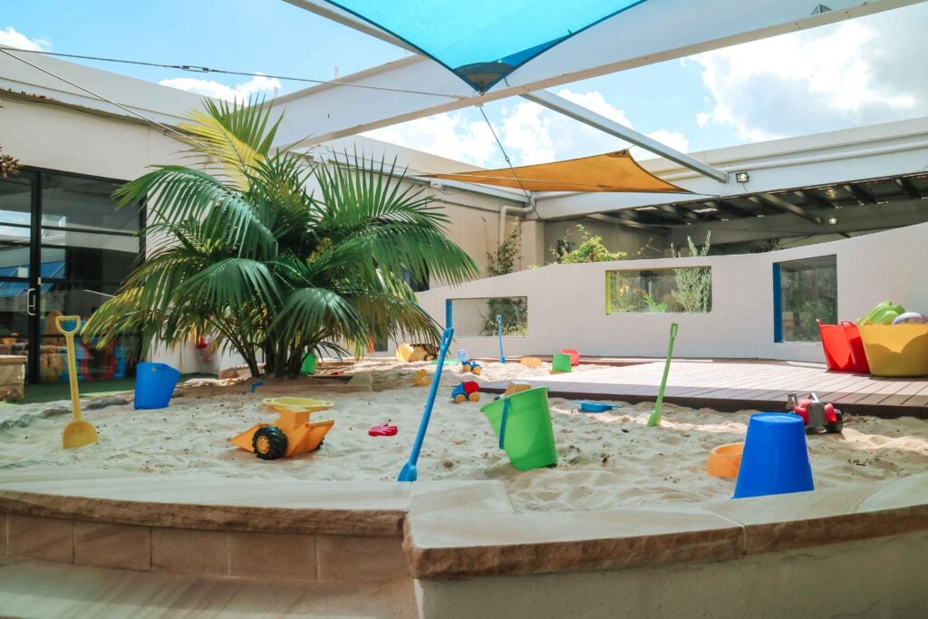 Sandpit at Montessori Academy's Alexandria childcare