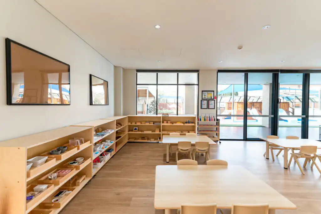 Classroom with outdoor access at Bossley Park Childcare
