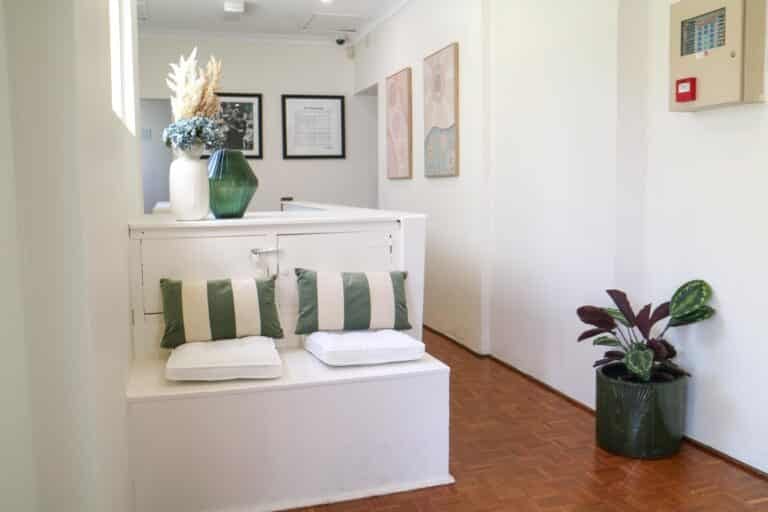 Low open shelving and Montessori materials inside a Montessori preschool in Sydney Australia