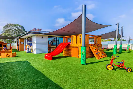 Outdoor playground at Forest Hill Montessori Academy