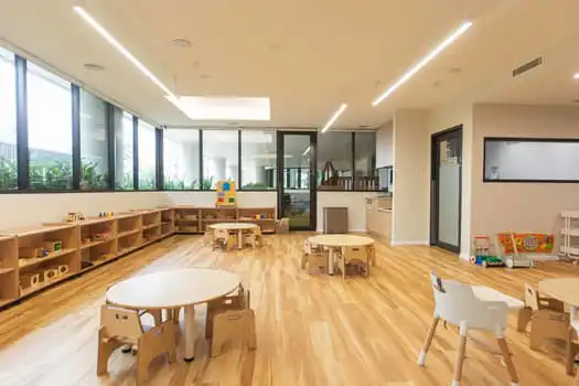 Infant Classroom at Midtown MacPark Montessori Academy childcare with Montessori learning materials