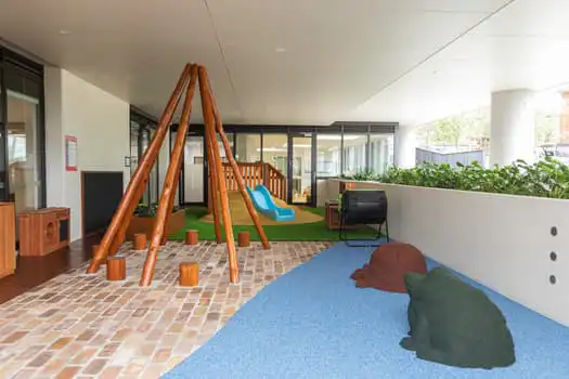 Outdoor play area at Midtown MacPark Montessori Academy childcare
