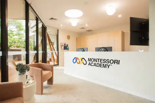 Reception area at Midtown MacPark Montessori Academy childcare centre