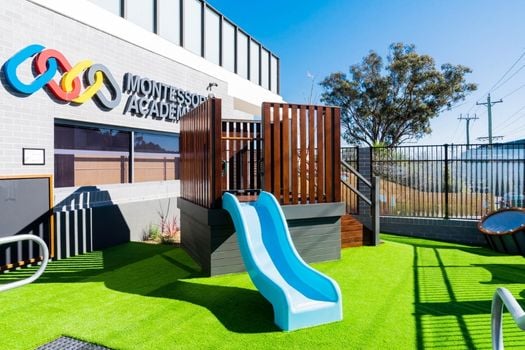 Narellan Central Montessori Academy Childcare Centre and Preschool Outdoor Playground with fort