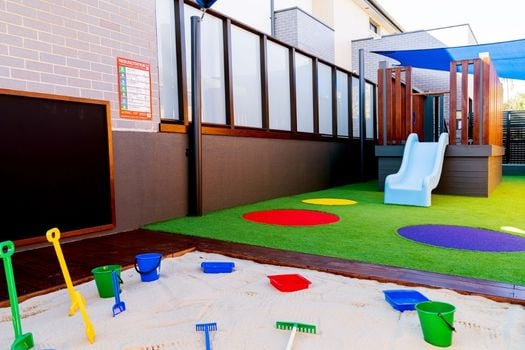 Narellan Central Montessori Academy Childcare Centre and Preschool Outdoor Playground with sandpit