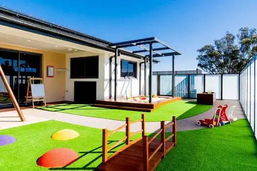 Narellan Central Montessori Academy Childcare Centre and Preschool Outdoor Playground with bridge and bike path