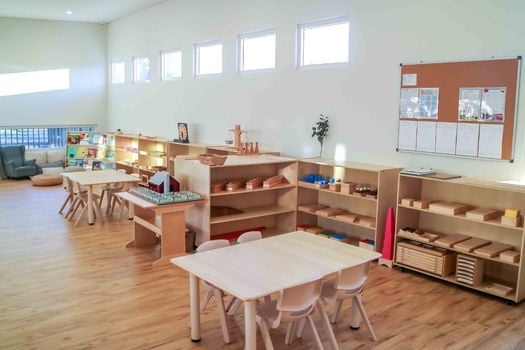 Narellan Montessori Academy Childcare Centre toddler and preschool Montessori classroom set up