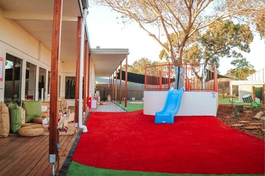 Narellan Montessori Academy Childcare Centre Outdoor playground photos featuring tree fort