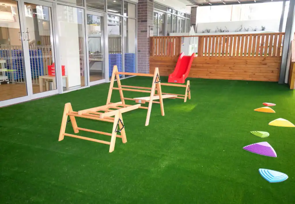 Outdoor Playground with Climbing Frame and Slide