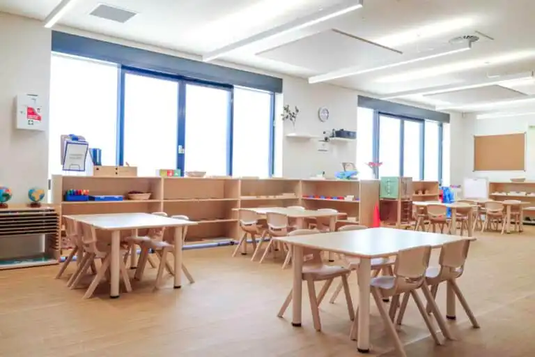 Preschool classroom at East Maitland Montessori Academy