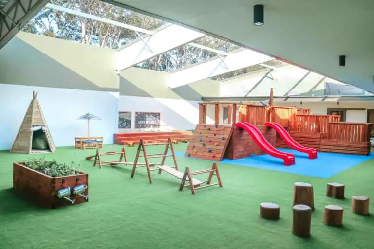 Outdoor play area at East Maitland Montessori Academy