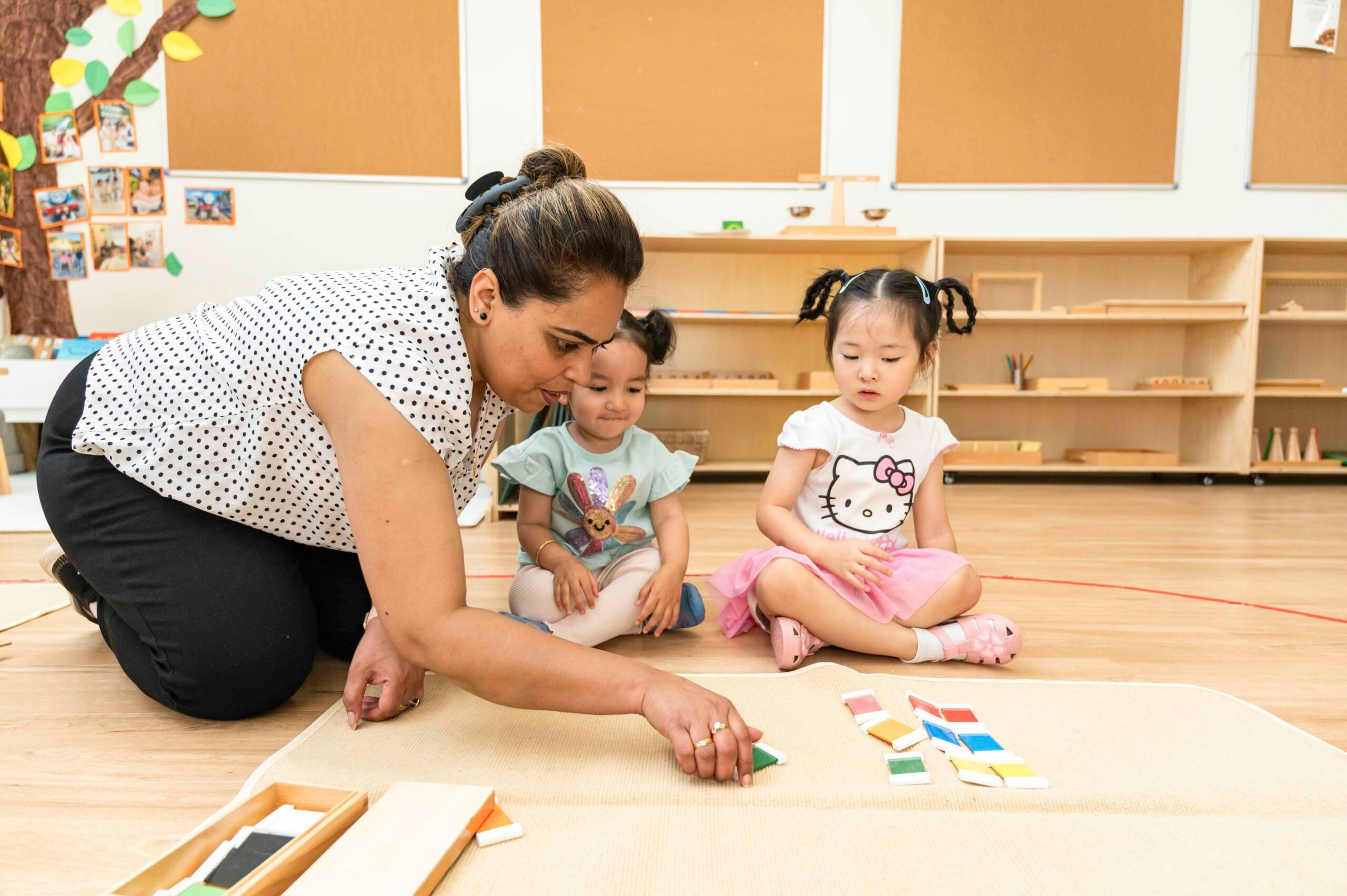  Knows the names of body parts, colours, and shapes