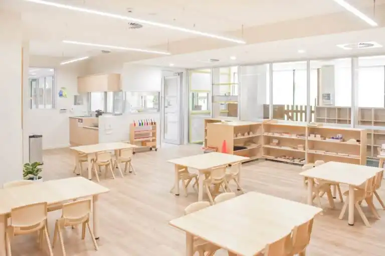 Preschool classroom at Kirrawee Montessori Academy