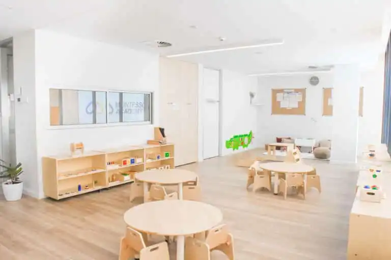 Infant classroom at Kirrawee Montessori Academy.