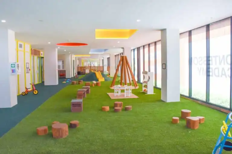 Indoor gross motor area at Kirrawee Montessori Academy