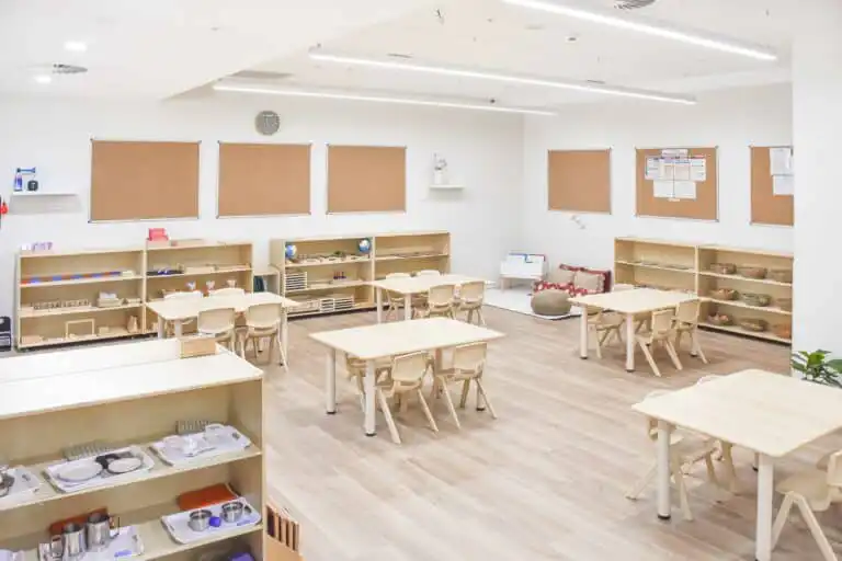 Montessori learning environment at Kirrawee Montessori Academy