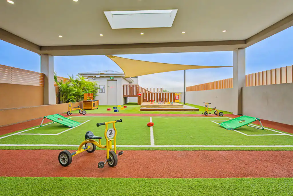 Outdoor learning area at Campsie Childcare and Preschool
