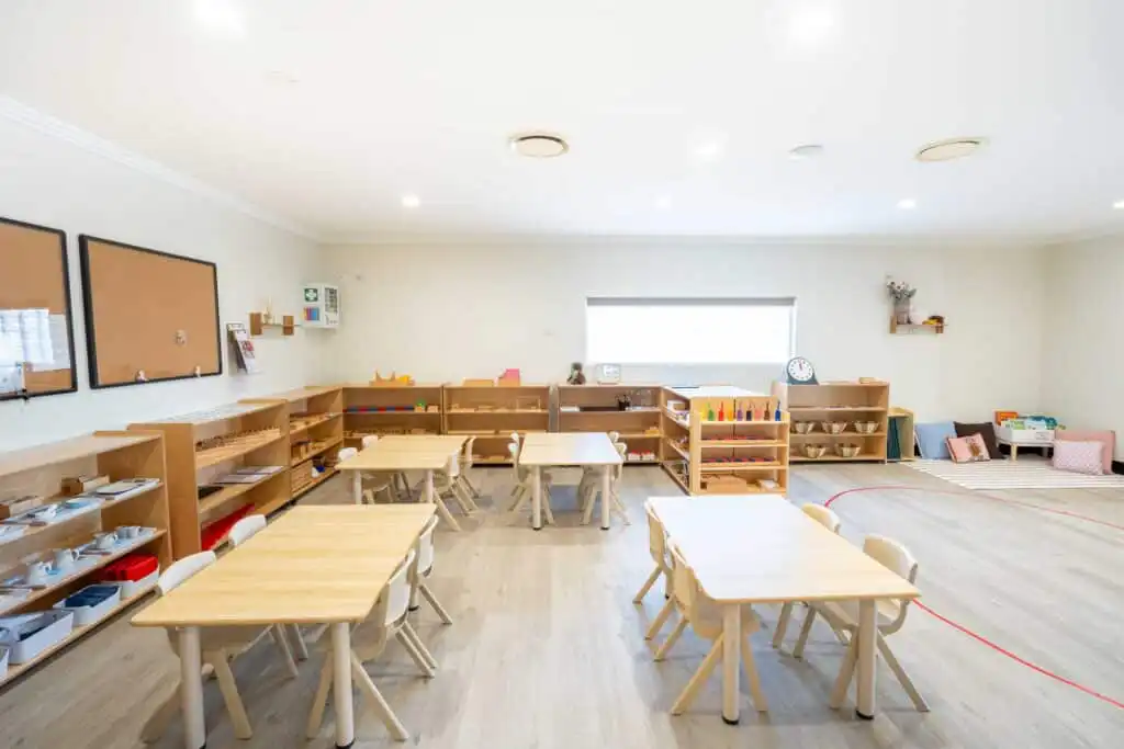 Preschool classroom at Riverwood Montessori Academy