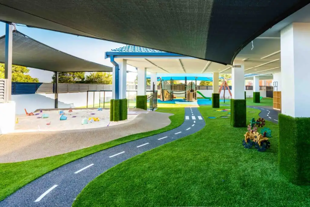 Playground area at Riverwood Montessori Academy