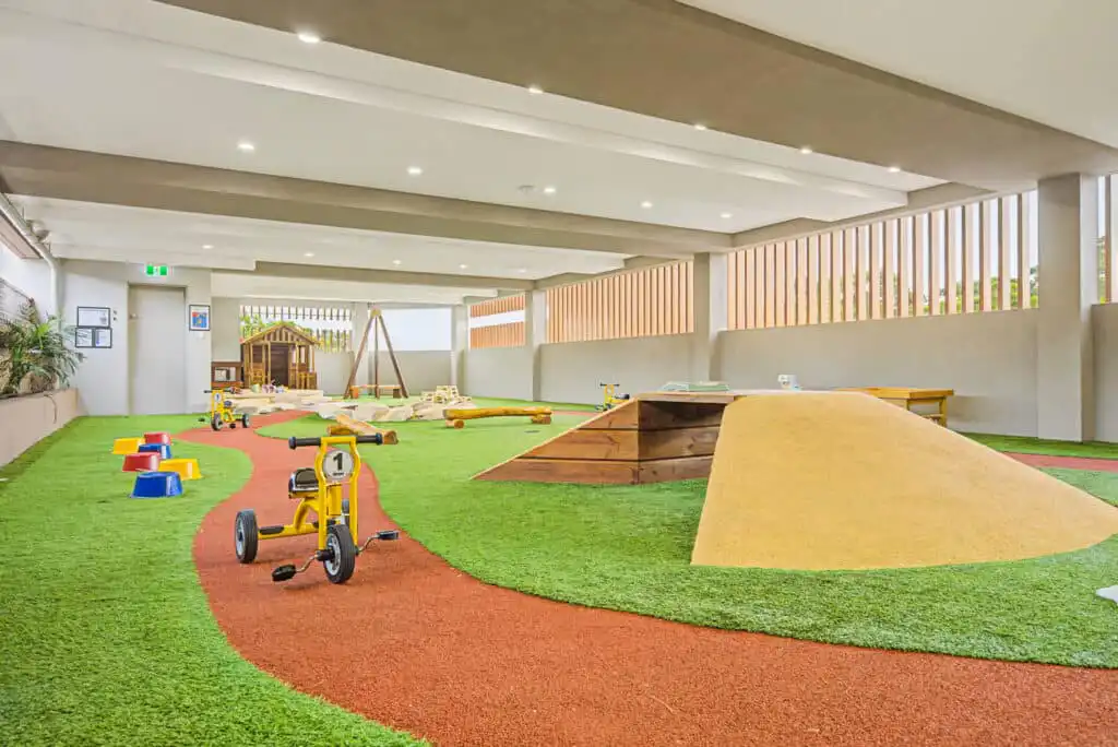 Outdoor covered play area at Campsie Childcare and Preschool