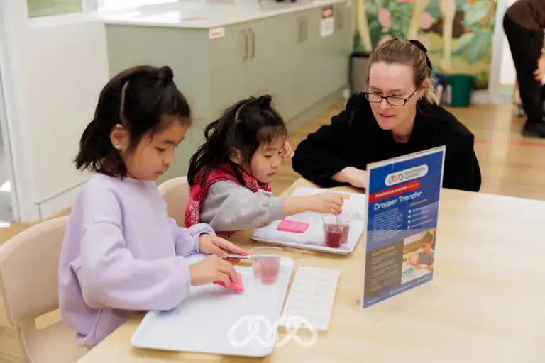 Montessori classroom activity at Mount Pritchard Montessori Academy.