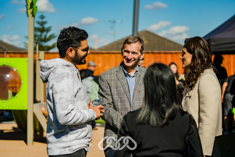 Families connecting with local MP at Blacktown Montessori Academy