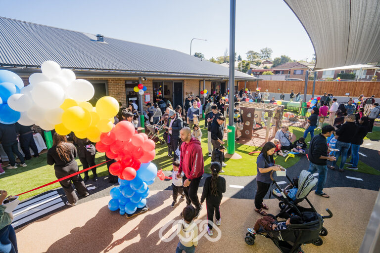 Families at Blacktown Montessori Academy Grand Opening