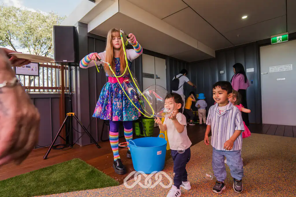Bubble entertainment at Bankstown North Montessori Academy