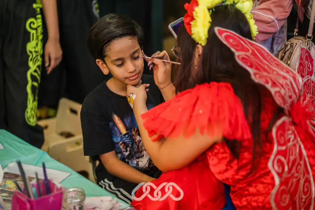 Face painting at Bankstown North Montessori Academy