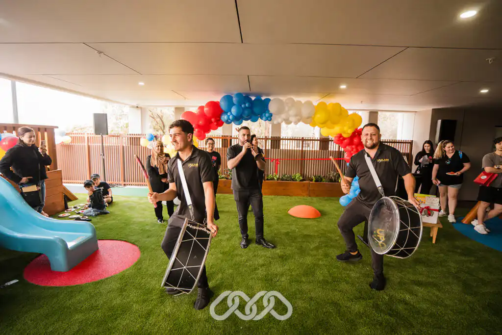 Traditional Arabic drummers at Bankstown North Grand Opening