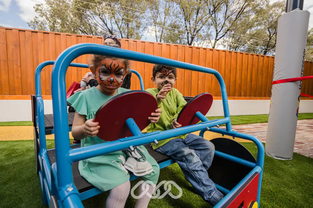Children playing outdoors at Bankstown North Montessori Academy