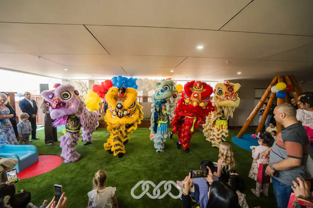 Lion dance performance at Bankstown North Montessori Academy