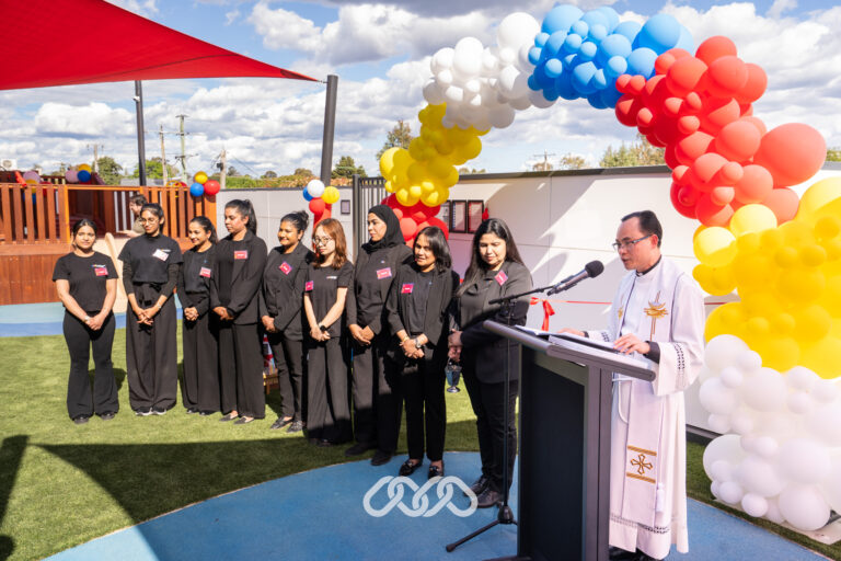 Guest speaking at the Heidelberg West Montessori Academy Grand Opening ceremony.